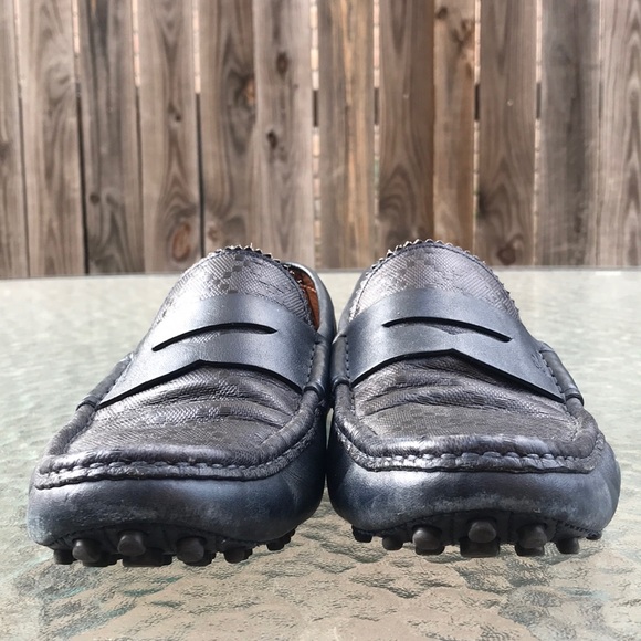 Gucci Men’s leather loafers driver -blue 8.5 US - Picture 5 of 7